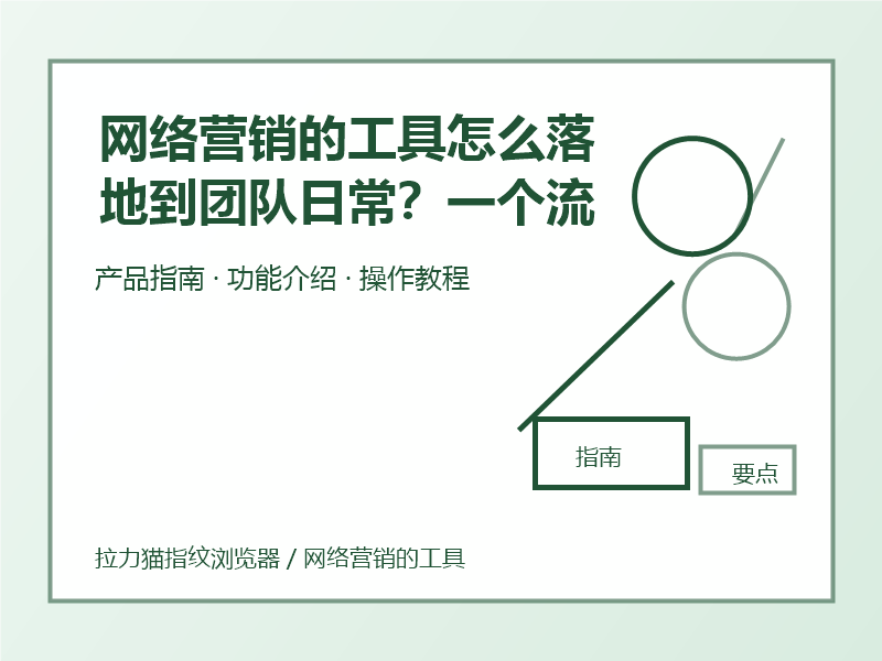 网络营销的工具